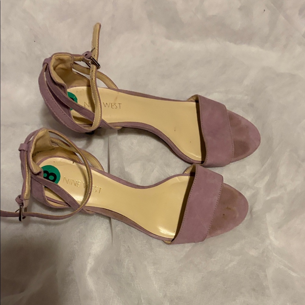 Nine West Women's Mauve Ankle Strap Heels
